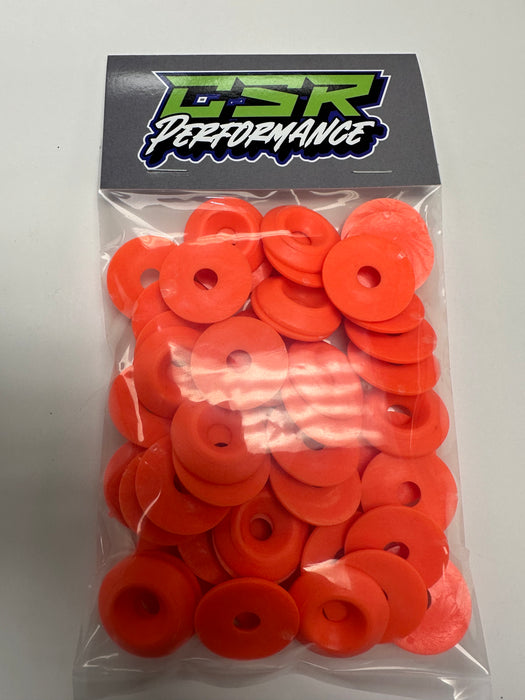 1/4" Flat Head Body Washers 40 Pack
